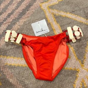 Anika Bold Orange/Red Bikini Bottom